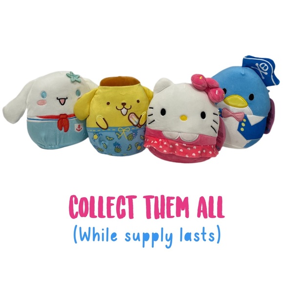 SQUISHMALLOWS Official Kellytoy 6.5" Hello Kitty & Friends Tuxdosam NWT - Picture 8 of 8